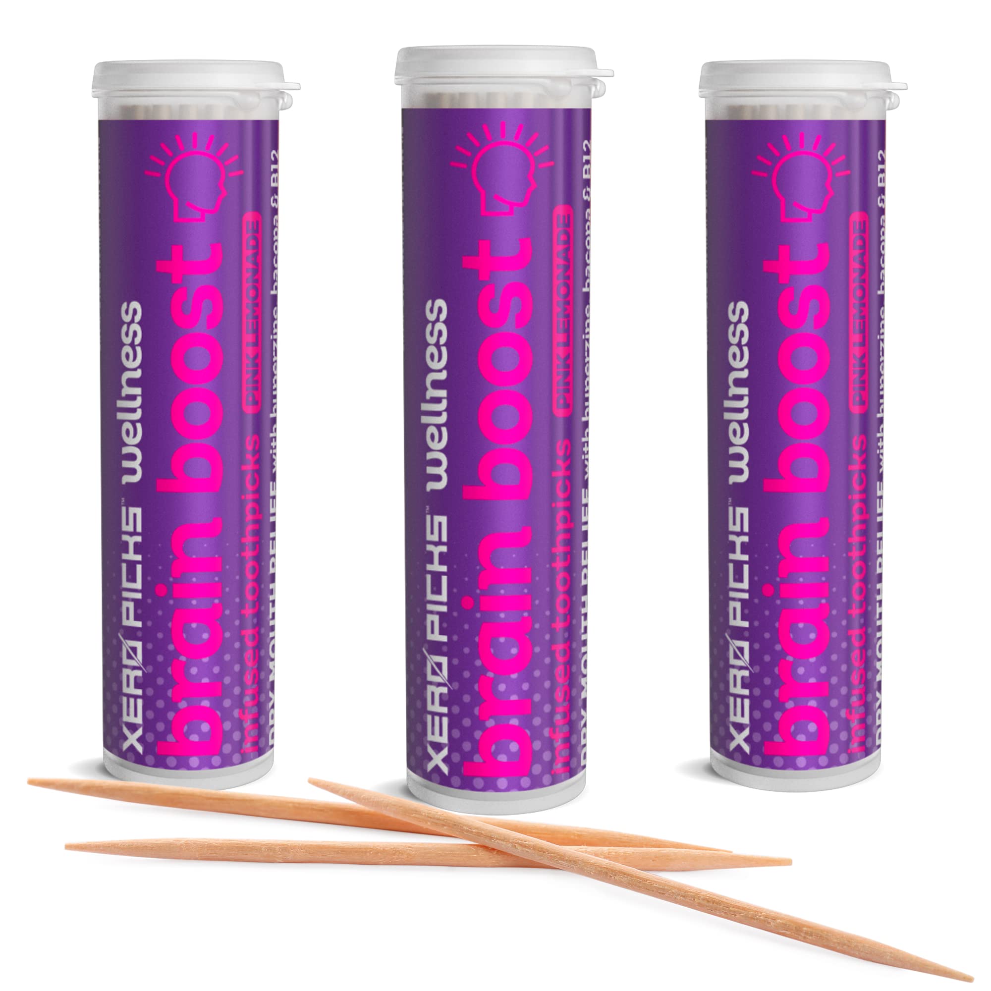 Amazon.com: Xero Picks Wellness Flavored Toothpicks Brain Boost